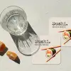 Sushi - Zalm - Rijst - Japans onderzetter kurk middel -sfeer4
