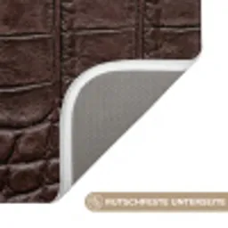 Krokodil - Leer - Bruin Badmat klein -USP_AntislipDE