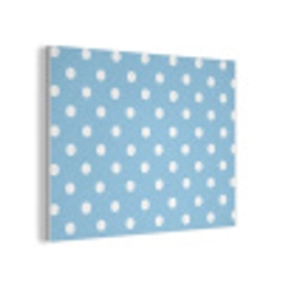 Polka - Dots - Blauw PET vilt klein 837 -3d