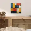 Mondriaan stijl - Kunst - Kleurrijk - Modern aluminium wit klein -sfeer3