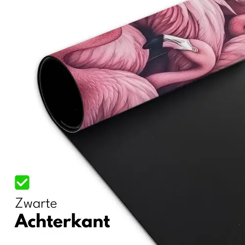 Flamingo - Roze - Dieren Muismat XXL klein -sfeer2