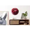 Fruit - Hartjes - Aardbeien - Frambozen - Bosbessen Wandcirkel aluminium klein -kantoor