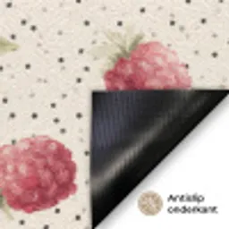 Framboos - Stippen - Rood Deurmat klein 898 -antislip_NL