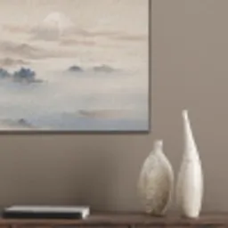 Japans - Landschap - Beige PET vilt klein -sfeer6_closeup