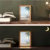 Palmbomen - Pad - Horizon Light Box met kabel (Tafellamp) klein -sfeer3