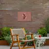 Illustratie - Vogels - Abstract - Roze Tuinposter op houten frame 2 cm dik klein -sfeer3