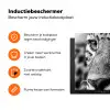 Luipaard - Zwart - Wit - Oog Inductie beschermer vinyl 3mm klein -zzzzzzz-td-ups