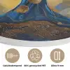 Boom - Levensboom - Blauw - Goud Akoestische PET Vilt - Rond klein -closeup_NL