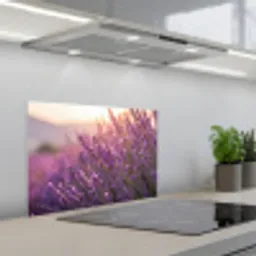 Lavendel - Paars - Zonlicht keuken achterwand spatscherm klein -3d_schuin