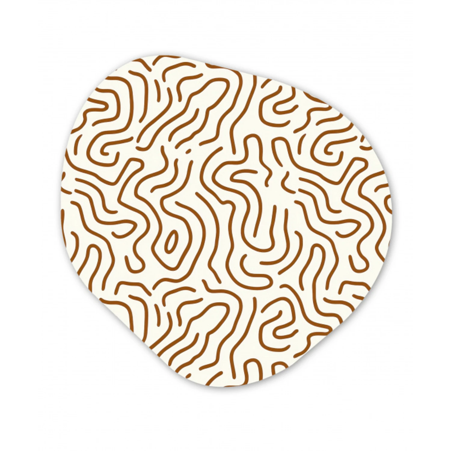 Minimalistisch - Patroon - Terracotta Wandcirkel Organisch Aluminium middel 851 -3d