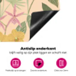 Patroon - Bloemen - Kleurrijk Inductie beschermer vinyl 3mm klein -wsfeer4_website