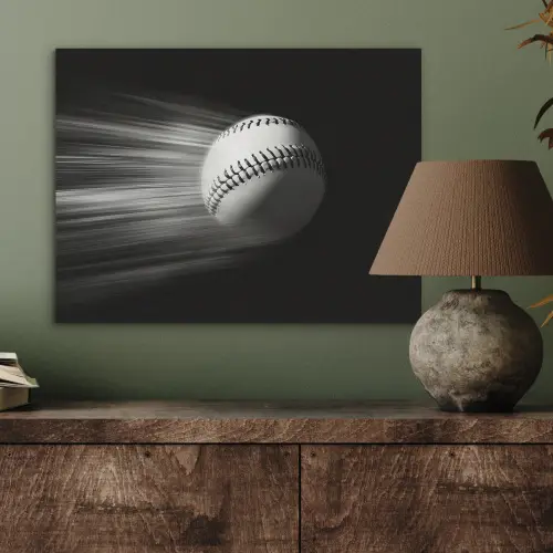 Honkbal - Wit - Vliegt PET vilt klein -sfeer2