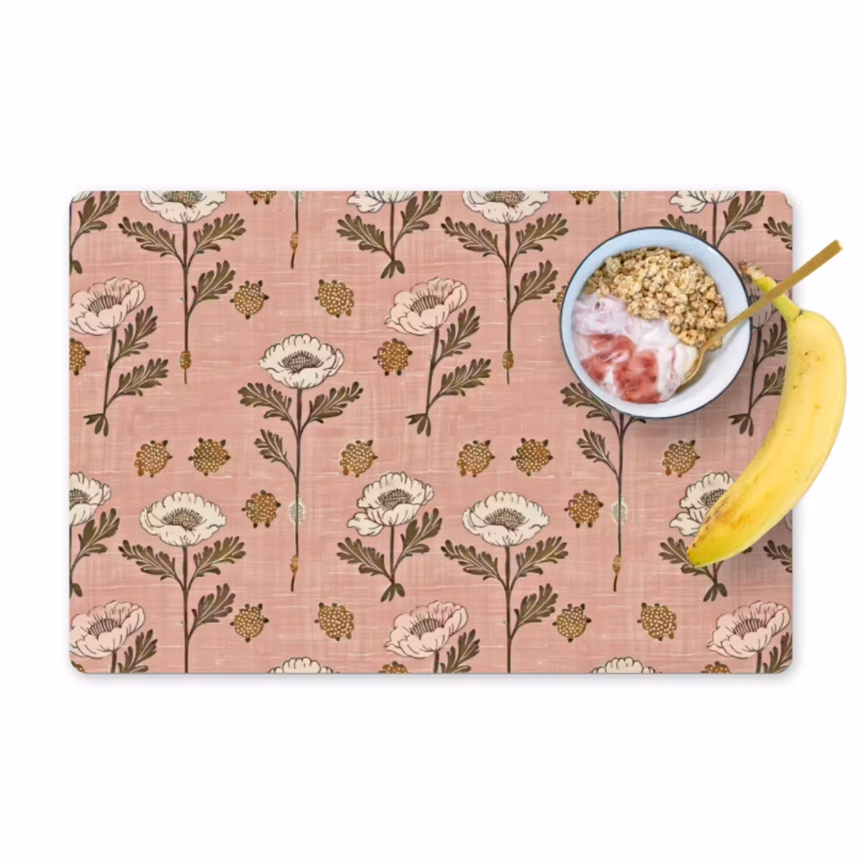 Roze - Bloemen - Vintage - Textuur Placemat vinyl groot 368 -zzzproduct_Kitchenyeah-website