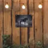 Paard - Magisch - Zwart tuinposter los doek klein -sfeer1