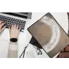 Verf - Bruin - Japandi laptophoes neopreen klein -bureau