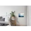 Meeuw - Wit - Zee - Mistig textielposter latten blank klein -woonkamer