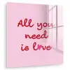Tekst - Roze - Love - Hart plexiglas 5mm klein -zzzproduct_nieuw