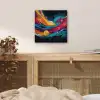 Banen - Golven - Kleurrijk - Abstract aluminium wit klein -sfeer3