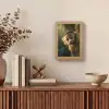 Aap - Boomstronk - Bruin Light Box met kabel (Tafellamp) klein -sfeer2