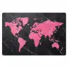 Wereldkaart - Roze - Marmer Placemat vinyl groot -zzsfeer1_Kitchenyeah-website