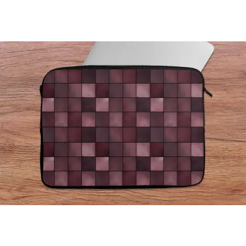 Vierkant - Tegel - Patroon - Paars laptophoes neopreen klein 279 -tafel
