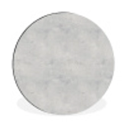 Grijs - Beton - Neutraal Wandcirkel aluminium klein 190 -3d