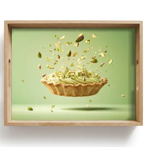 Pistache - Taart - Noten - Eten Dienblad Rechthoek middel -z3d_shopping