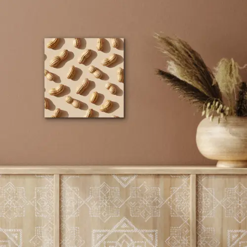 Pinda's - Patroon - Beige aluminium wit klein -sfeer4