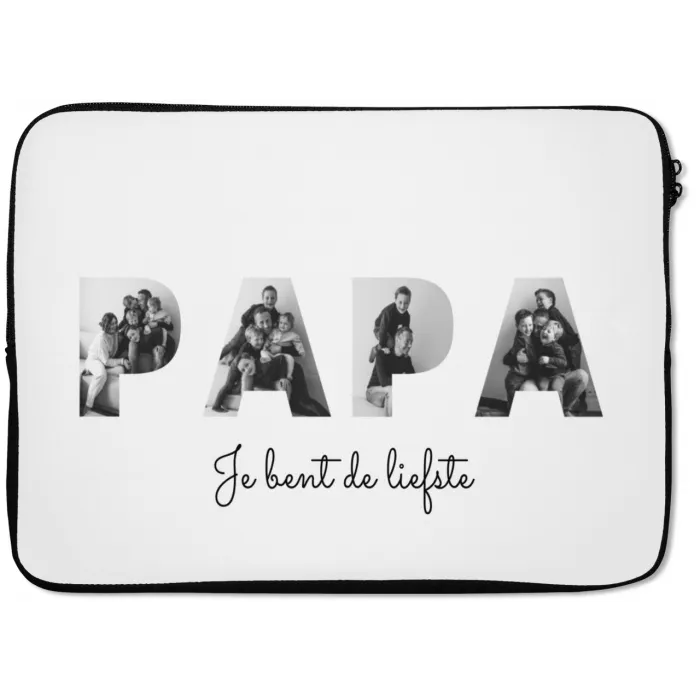 Papa - Lettercollage laptophoes neopreen klein -zkaufland3dotto