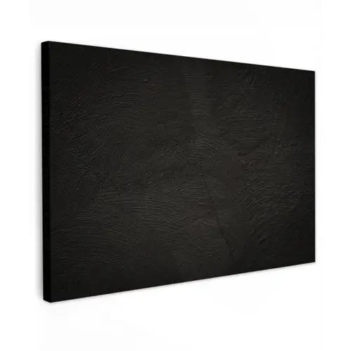 Beton print - Industrieel - Zwart canvas 2cm klein -z3d
