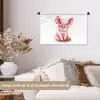 Varken - Roze - Baby dier - Boerderij dieren Wandkleed katoen klein -sfeer1