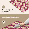 Retro - Floraal - Paars Inductie beschemer met haakjes klein 777 -ky-schoon-nl