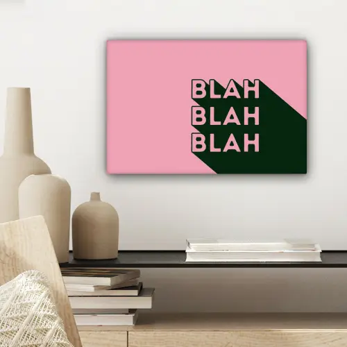 Tekst - Grafisch - Groen - Schaduw canvas 2cm klein -sfeer6