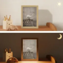 Zwaan - Elegant - Dieren - Wit Light Box met kabel (Kinderlampje) klein -sfeer3_kind