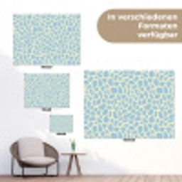 Giraf - Modern - Blauw tuinposter los doek klein 239 -Xsfeer9_DE