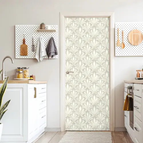 Barok - Patroon - Beige deurposter klein 289 -sfeer5