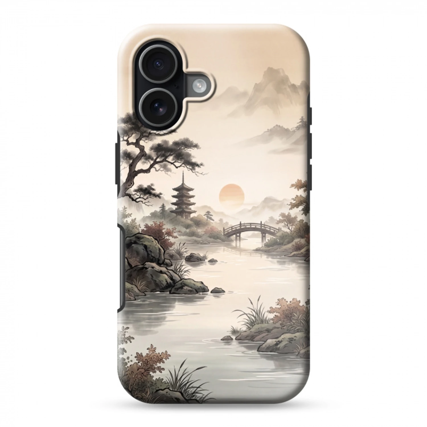 Azië - Landschap - Kleurrijk Toughcase MagSafe Apple iPhone 17 klein -3d