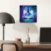 Eenhoorn - Sterren - Magisch - Blauw aluminium wit klein -sfeer5