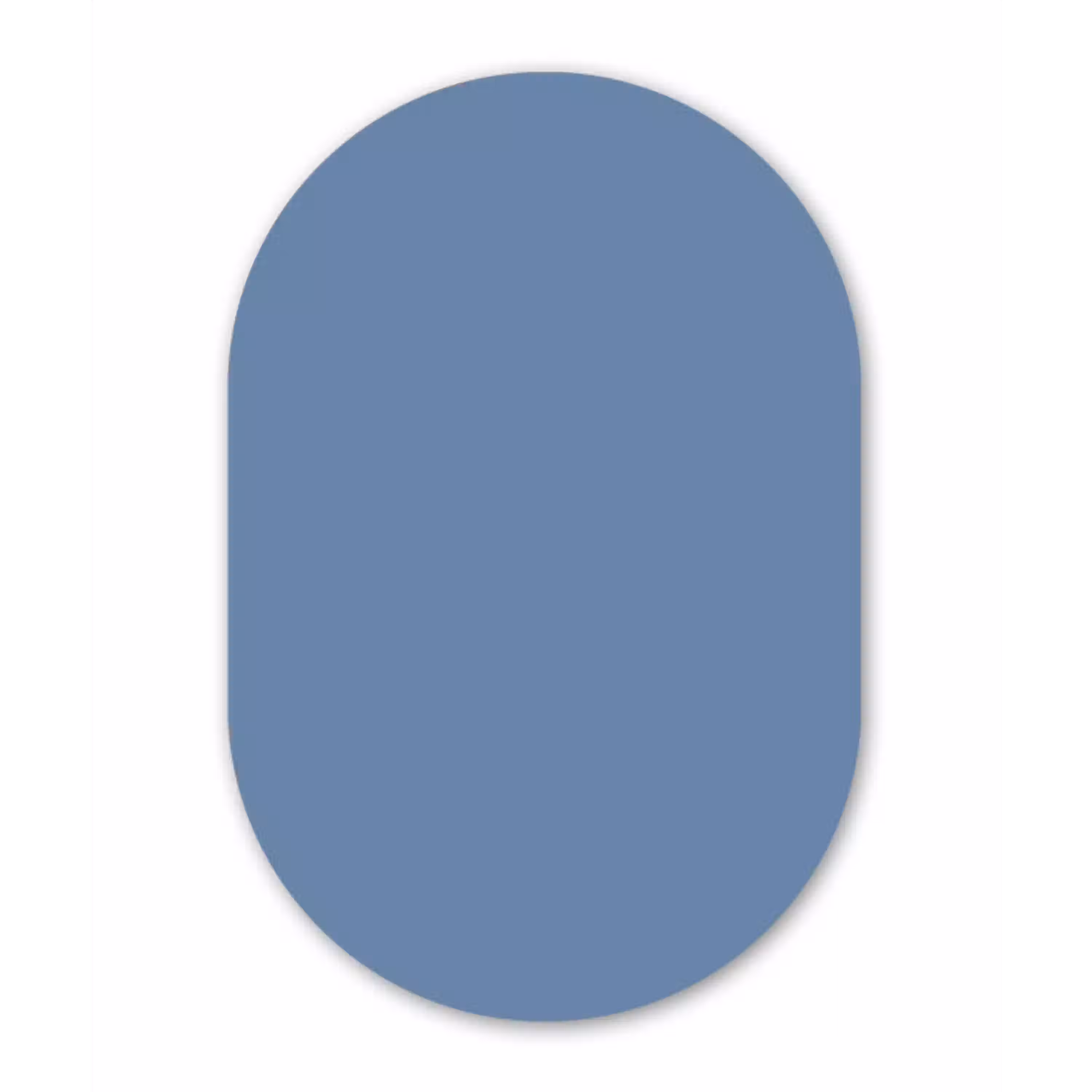 Denim - Breeze - Blauw Wandcirkel Ovaal Aluminium middel 839 -3d