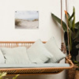 Wolken - Duinlandschap - Zand tuinposter los doek klein -sfeer7