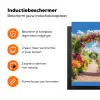 Doorkijk - Bloemen - Kleurrijk - Natuur Inductie beschermer vinyl 3mm middel -zzzzzzz-td-ups