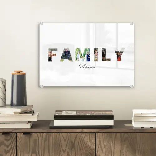 Family - Lettercollage plexiglas 5mm klein -sfeer1