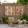 Hout - Stam - Lichtbruin Tuinposter op houten frame 2 cm dik xxl -sfeer3