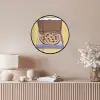 Pizza - Doos - Salami - Illustratie Fotolijst rond zonder passe partout klein -sfeer3