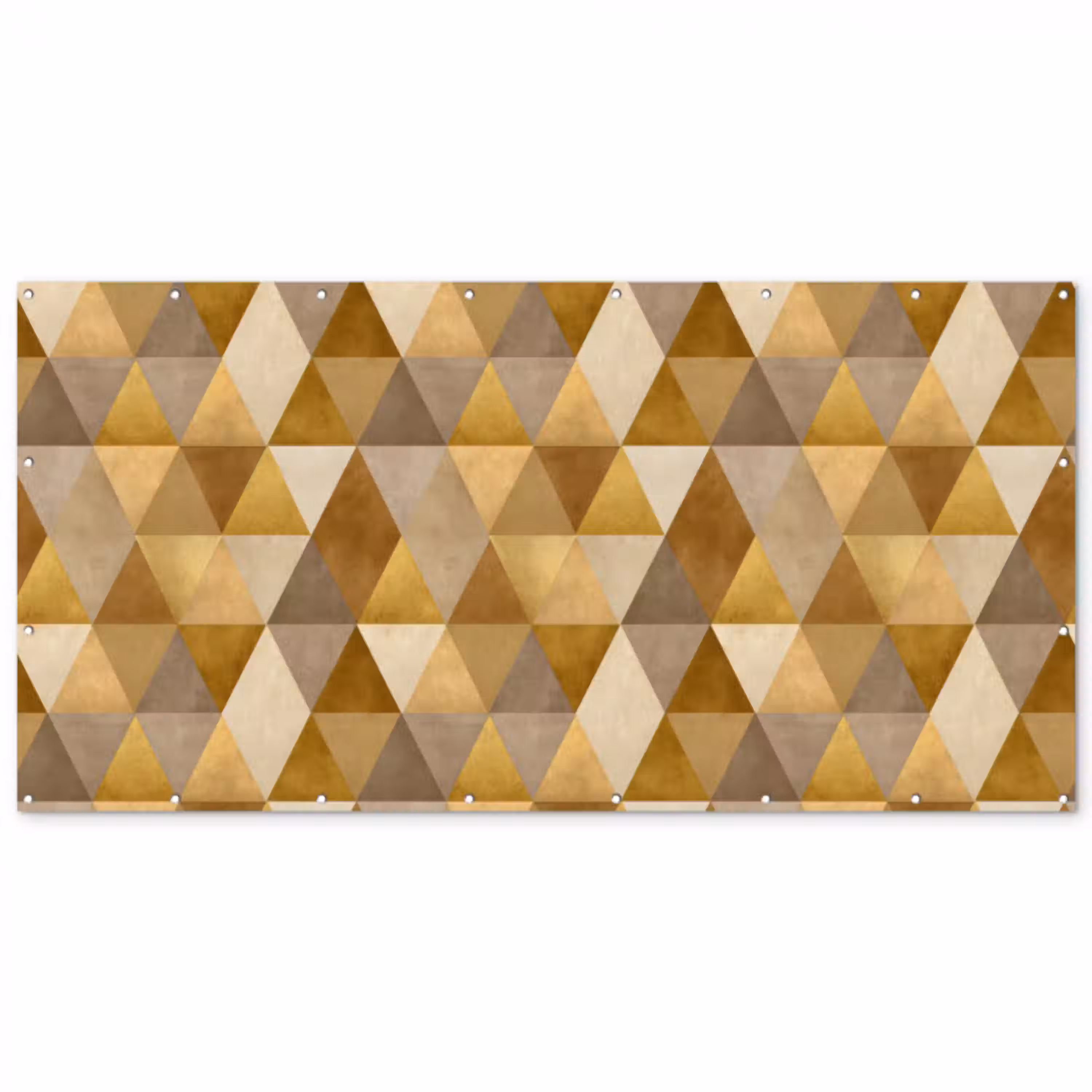 Geometrisch - Driehoek - Goud Balkonbeschermer Duitsland klein 596 -zz_3d