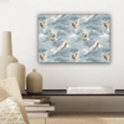 Wolken - Kraanvogels - Blauw canvas 2cm klein 34 -sfeer6