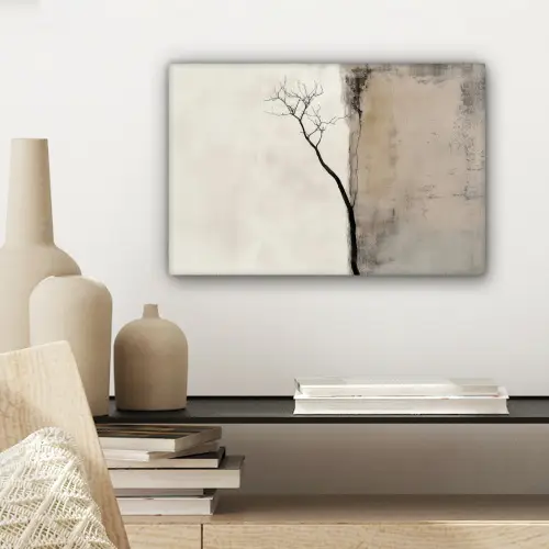 Wabi sabi - Plant - Beige canvas 2cm klein -sfeer6