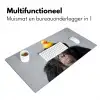 Chimpansee - Badeend - Grijs Muismat XXL klein -sfeer4