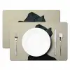 Vrouw - Groen - Hoed Placemat vinyl groot -zzsfeer2_Kitchenyeah-website