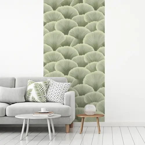 Waaier - Blad - Groen fotobehang vinyl groot 64 -woonkamer